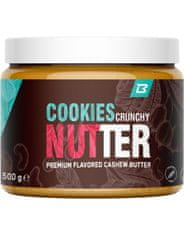 BodyWorld Cookies Crunchy Nutter 500 g, kešu-cookies-bílá čokoláda