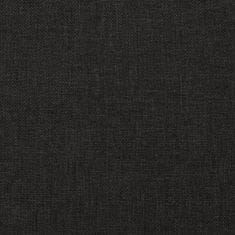 Vidaxl 3místné masážní polohovací křeslo černé textil