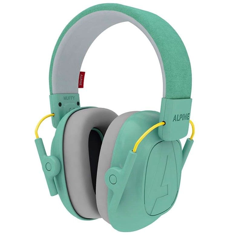 Levně ALPINE Hearing Muffy - dětská izolační sluchátka MINT model 2021