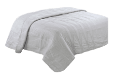 Bavlissimo Přehoz na postel prošívaný jednobarevný šedá 200 x 240 cm