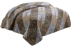 Bavlissimo Přehoz na postel prošívaný pruhy Afrika 200 x 240 cm