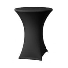 DENA Elastický potah ONYX PRO na koktejlové stoly Ø 80-85 cm, 210 g/m², Černá
