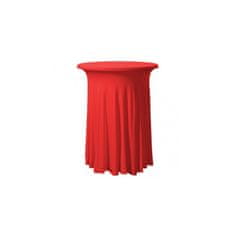 DENA Elastický potah GALA na koktejlové stoly Ø 80 - 85 cm, Červená