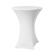 DENA Elastický potah ONYX na koktejlové stoly Ø 80-85 cm, 190 g/m², bílý