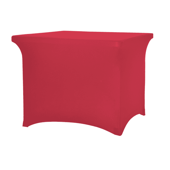 Maxchief Elastický potah na hranatý cateringový stůl 92 x 92 cm, Červená