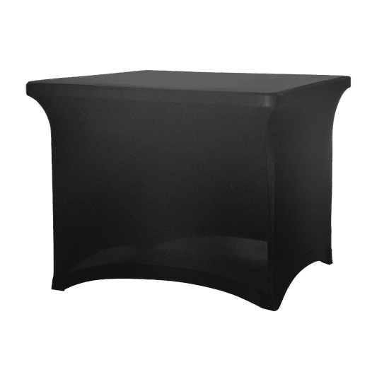 Maxchief Elastický potah na hranatý cateringový stůl 92 x 92 cm, Černá