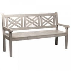 ATAN Dřevěná zahradní lavička FABLA 150 cm - šedá