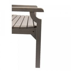 ATAN Dřevěná zahradní lavička KOLNA 124 cm - šedá
