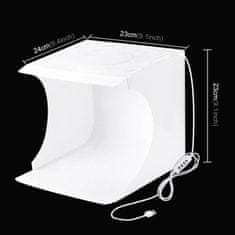 Puluz Studio foto box s LED osvětlením 23 cm