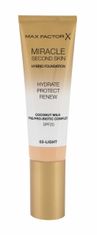 Max Factor 30ml miracle second skin spf20, 03 light, makeup