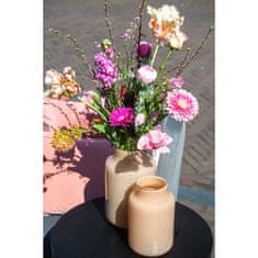 Skleněná váza DutZ, Vase Nova C, výška 30 cm, průměr 19 cm, barva lososová