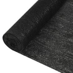 Vidaxl Stínící tkanina černá 1,8 x 25 m HDPE 150 g/m2