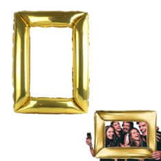 Nafukovací zlatý rámeček na selfie