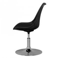 Bruxxi Jídelní židle Korsika, syntetická kůže, černá