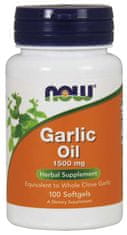 NOW Foods Garlic Oil, česnekový olej, 1500 mg, 100 softgel kapslí