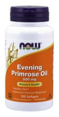NOW Foods Evening Primrose Oil (Pupálkový olej), 500 mg, 100 sofgel kapslí - EXPIRACE 2/23