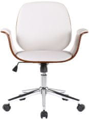 BHM Germany Konferenční židle Kemberg, syntetická kůže, bílá