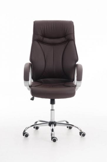 BHM Germany Kancelářská židle Torro, syntetická kůže, hnědá