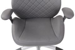 Sortland Kancelářská židle Layton - umělá kůže | šedá
