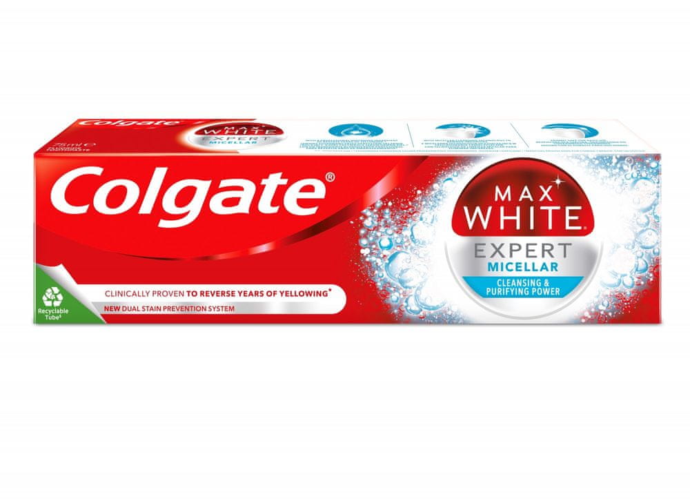 Colgate Max White Expert Micellar bělící zubní pasta 75ml