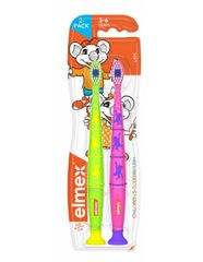 Elmex Kids zubní kartáček pro děti ve věku 3-6 let 2ks