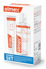 Elmex  Caries Protection Pack - ústní voda 400ml + zubní pasta 75ml