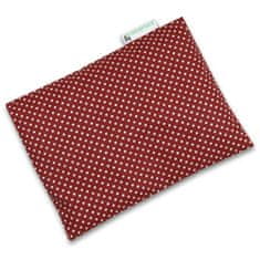 Babyrenka Babyrenka nahřívací polštářek z pohankových slupek s povlakem 20x14 cm Dots dark red