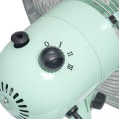 TWM stolní ventilátor Retro 35W 35 cm ocelová mátově zelená