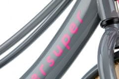 Supersuper Dětské kolo Lola pro dívky, 20", růžové / šedé