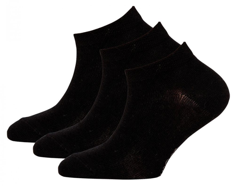 EWERS dětský 3pack kotníčkových ponožek 29291 39-42 černá