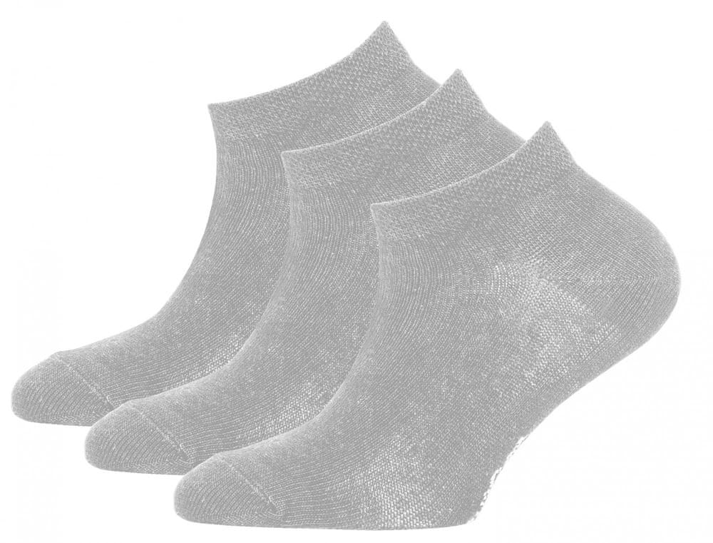 EWERS dětský 3pack kotníčkových ponožek 29291 23-26 šedá