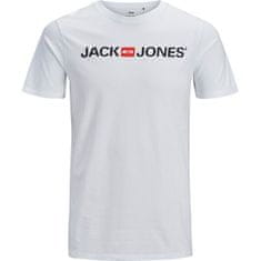Jack&Jones Plus Pánské triko JJECORP Regular Fit 12184987 White (Velikost XXL)