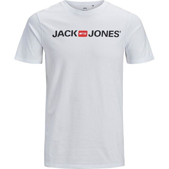Jack&Jones Plus Pánské triko JJECORP Regular Fit 12184987 White