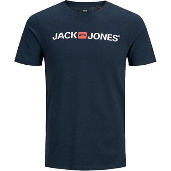 Jack&Jones Plus Pánské triko JJECORP Regular Fit 12184987 Navy Blazer