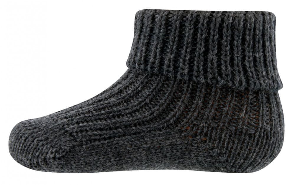 EWERS dětské vlněné ponožky 25587_1 16-17 tmavě šedá