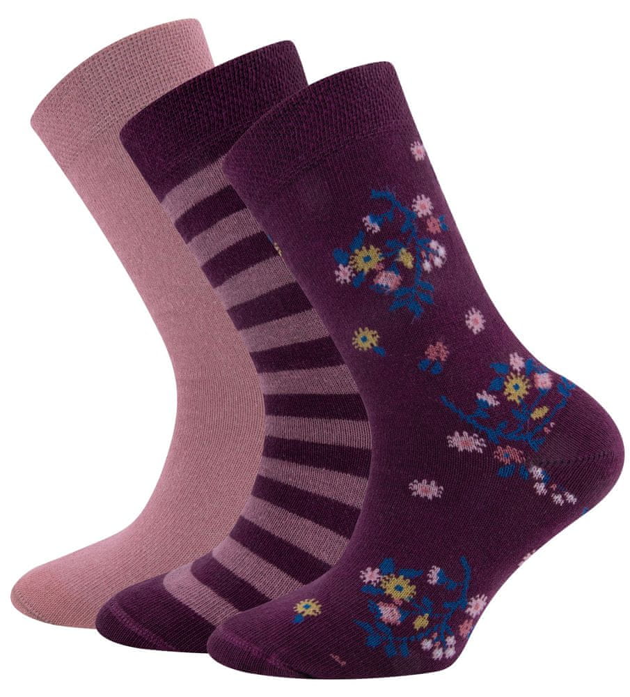 EWERS dívčí 3pack ponožek 201338 23-26 růžová