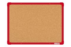 boardOK Korková nástěnka s červeným rámem 060 x 045