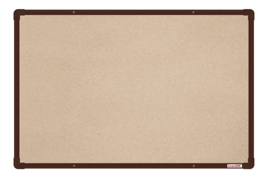 boardOK Textilní nástěnka s hnědým rámem 060 x 090 cm