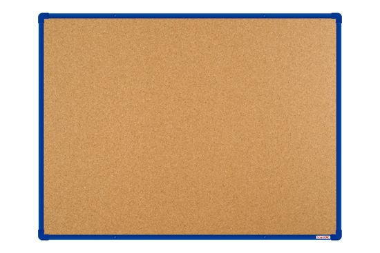 boardOK Korková nástěnka s modrým rámem 120 x 090 cm