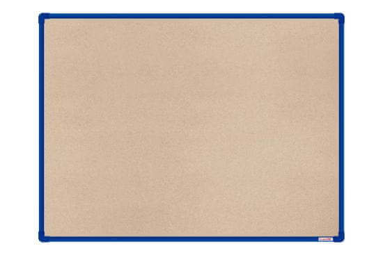 boardOK Textilní nástěnka s modrým rámem 120 x 090 cm
