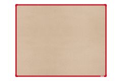 boardOK Textilní nástěnka s červeným rámem 150 x 120 cm