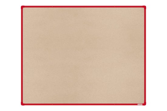 boardOK Textilní nástěnka s červeným rámem 150 x 120 cm