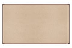boardOK Textilní nástěnka s hnědým rámem 200 x 120 cm