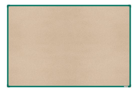 boardOK Textilní nástěnka se zeleným rámem 180 x 120 cm