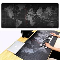 BEMI INVEST Pronett XJ4016 Podložka pod myš mapa světa 40 x 90 cm