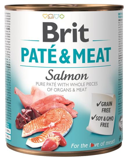 Brit Paté & Meat Salmon 6x800g