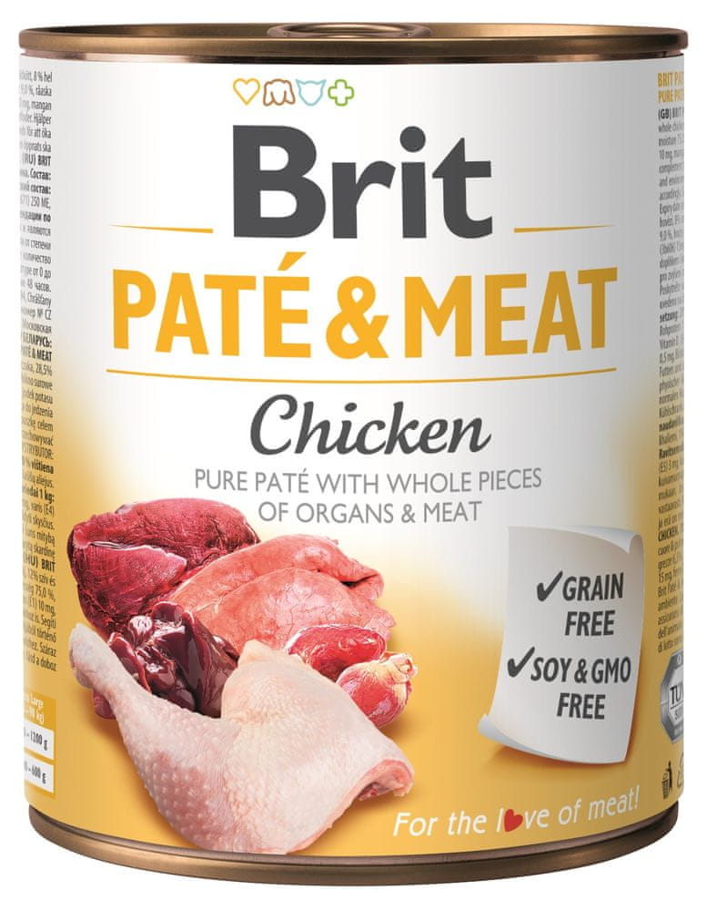 Levně Brit Paté & Meat Chicken 6x800g
