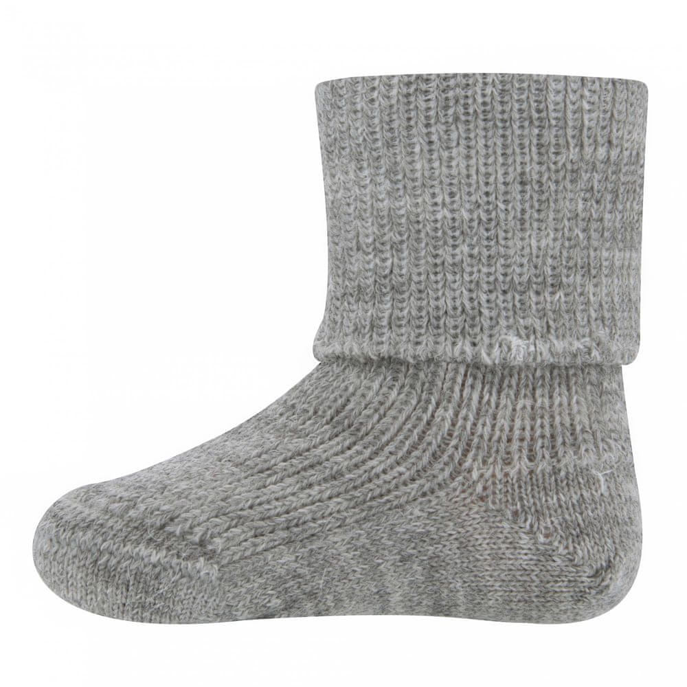EWERS dětské vlněné ponožky s certifikátem GOTS 203001_2 16-17 šedá