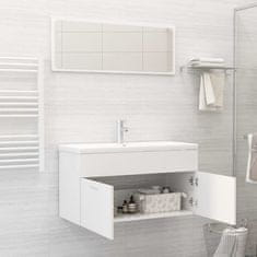 Greatstore 2dílný set koupelnového nábytku bílý dřevotříska