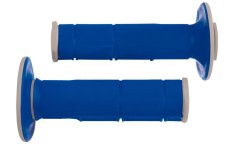 RTECH gripy Racing (dvouvrstvé, měkké), RTECH (modro-šedé, pár, délka 116 mm) R-MPRGRBL0015